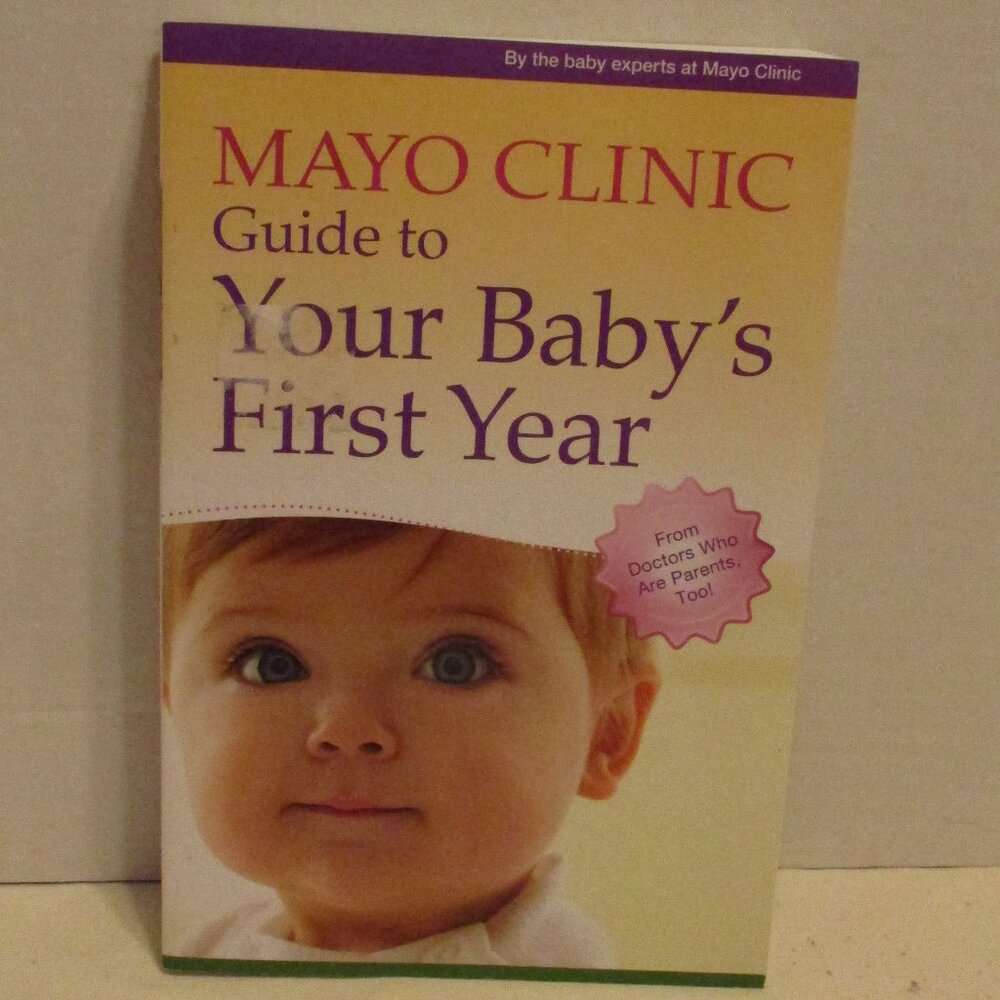 Mayo Clinic Guide Book Baby First Year Medium Black White Yellow Reading Book